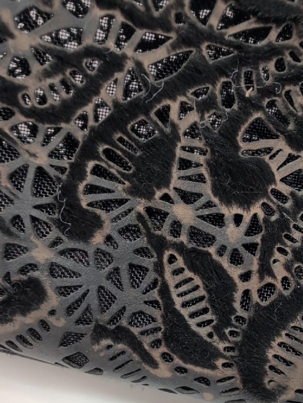 Valentino Garavani Lazer Cut Calfhair Crystal Embellished Tote - Picture 9 of 16